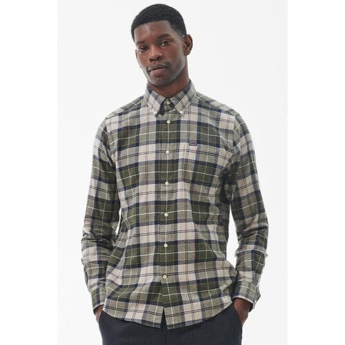 Barbour Fortrose overhemd Groen - Maat M - Heren - Overhemden Casual