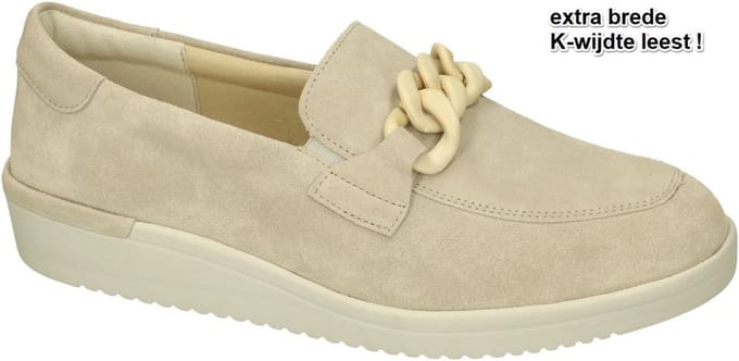 Solidus -Dames - taupe - ballerina's & mocassins - maat 36.5