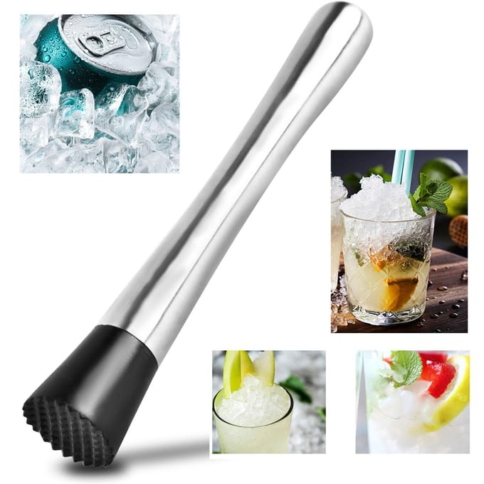 Roestvrijstalen Cocktailstamper Mojito Stampers Drankstamper IJs Verpletteren Bar Ideaal Barman white