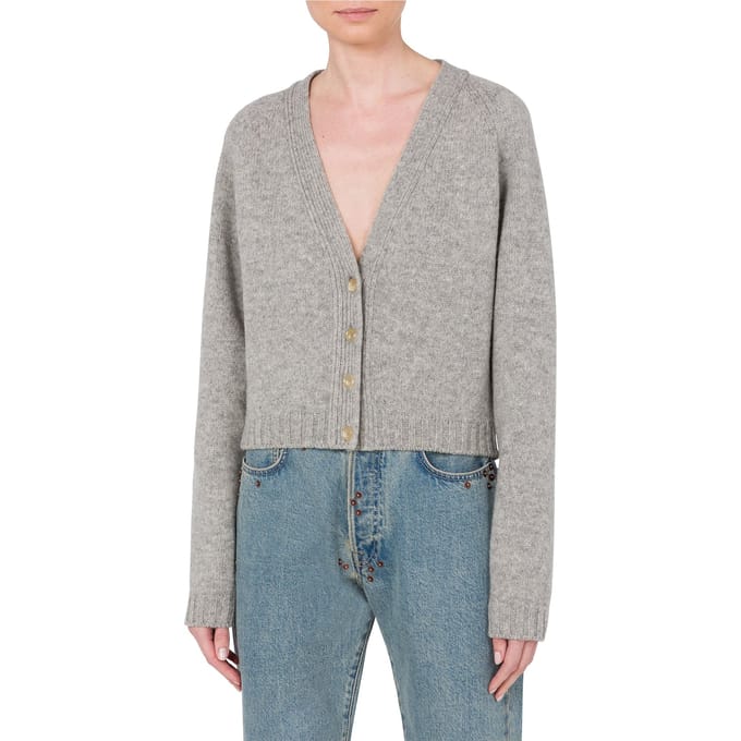 Moschino 100% Shrunk Cardigan Grey Taglia: 38 | Maglioni a maglia Outlet | Donna | Grigio