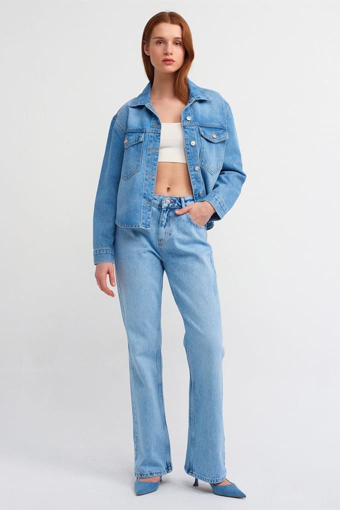 Lage Taille Flare Jeans