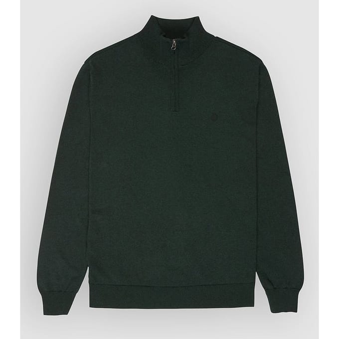 Element Icon Embroidery Quarter Half-Zip Sweater groen