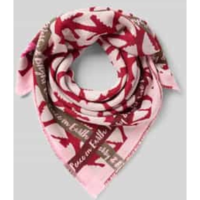 Codello Jacquard doek met duivenprint in zwart-wit