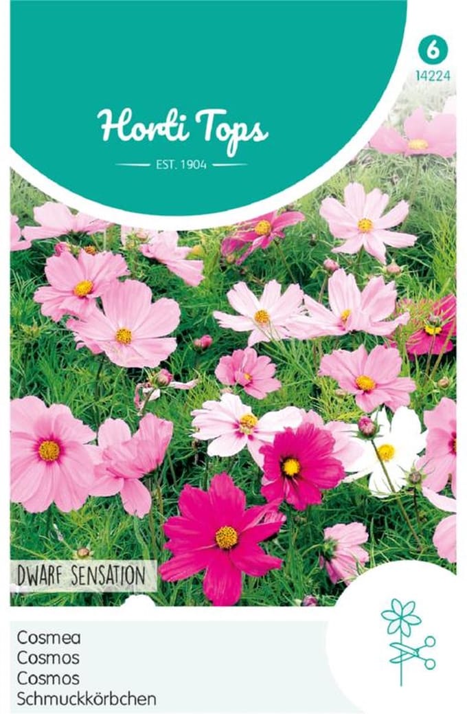 Hortitops Zaden - Cosmos Bipinnatus Dwarf Sensation Gemengd
