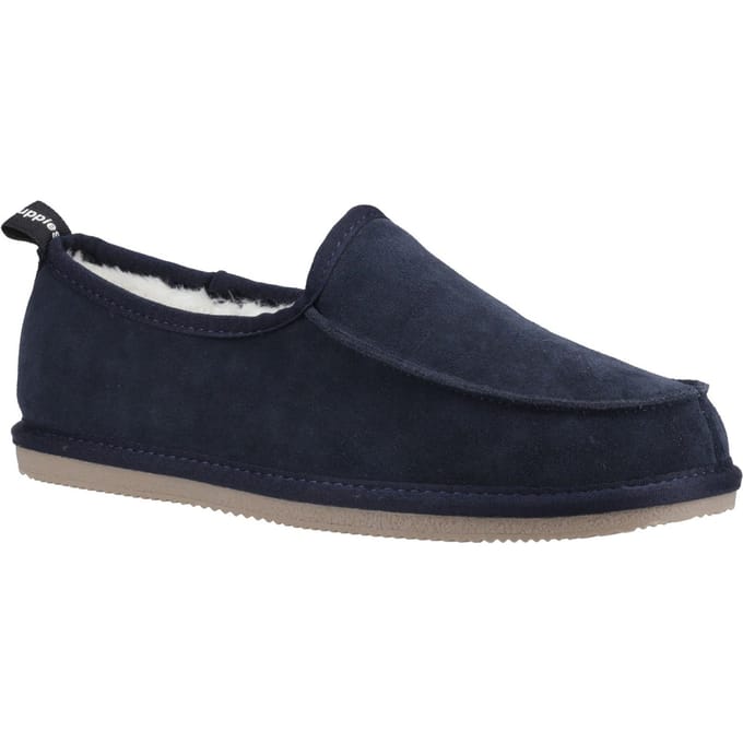 Hush Puppies Charles Suède Herenpantoffels Navy
