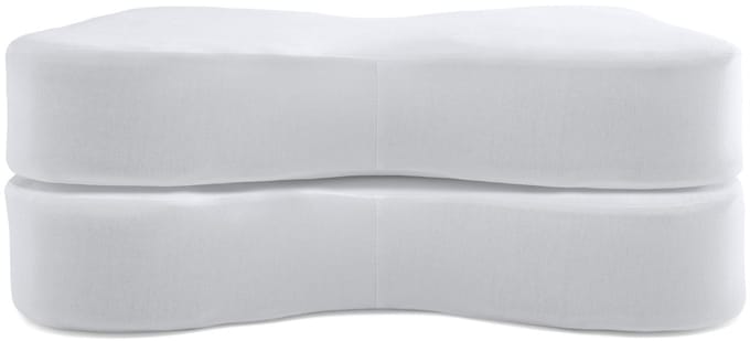 M line Athletic Pillow hoofdkussensloop – Wit – set van 2 – wasbaar op 60°C – geschikt voor droger