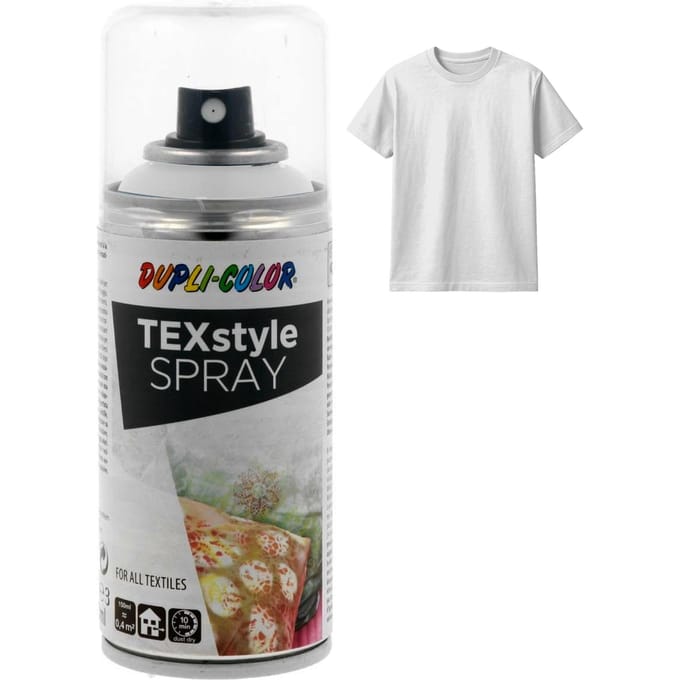 Dupli Color (319921) Witte Textiel Spray Voor Kleding Stoffen Materiaal 150Ml
