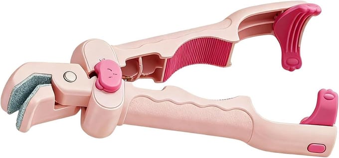 Hete Bord Tang - Voedselhouder Keukenhulp - Veilig Koken - Antislip Grip - 22 cm - Roze