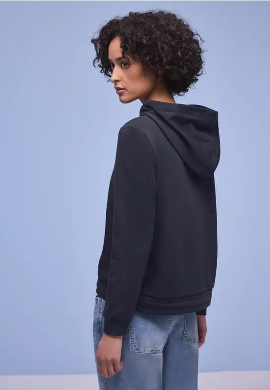 Hoodie in effen kleur