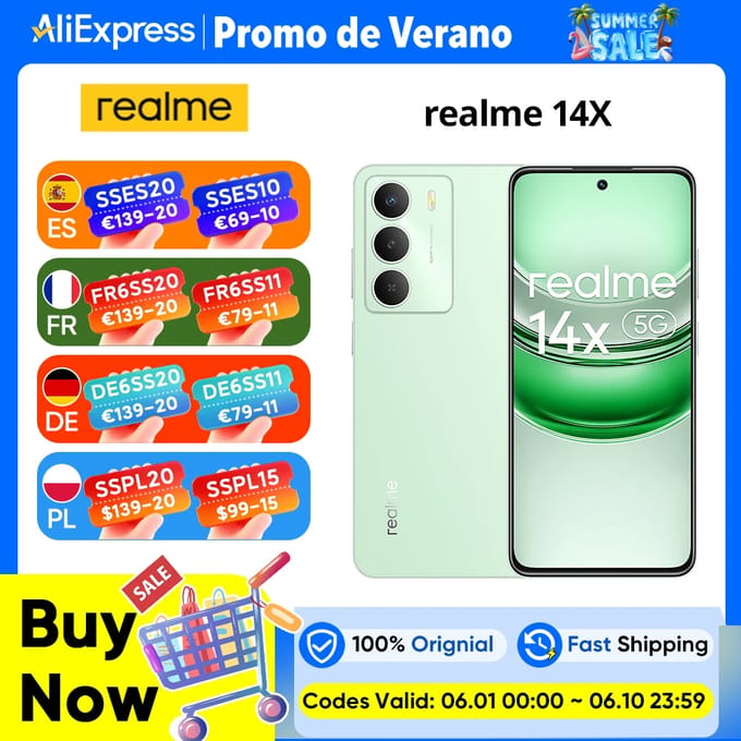 realme 14X 5G 128GB/6GB - Carbon Black