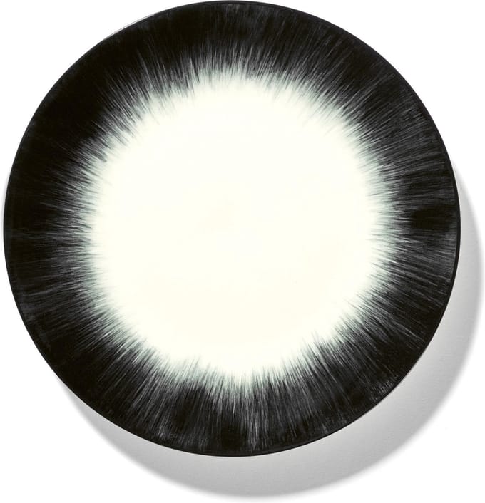 Serax Dé Tableware By Ann Demeulemeester Ontbijtbord Ø17,5 Set Van 2 White/Black 4
