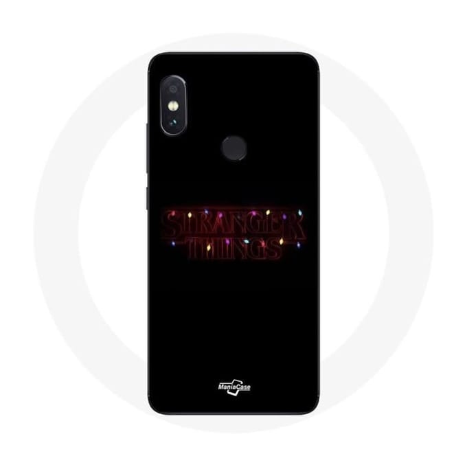 Coque pour Xiaomi Redmi Note 5 Pro Stranger Things Affiche Logo Joyeux noël