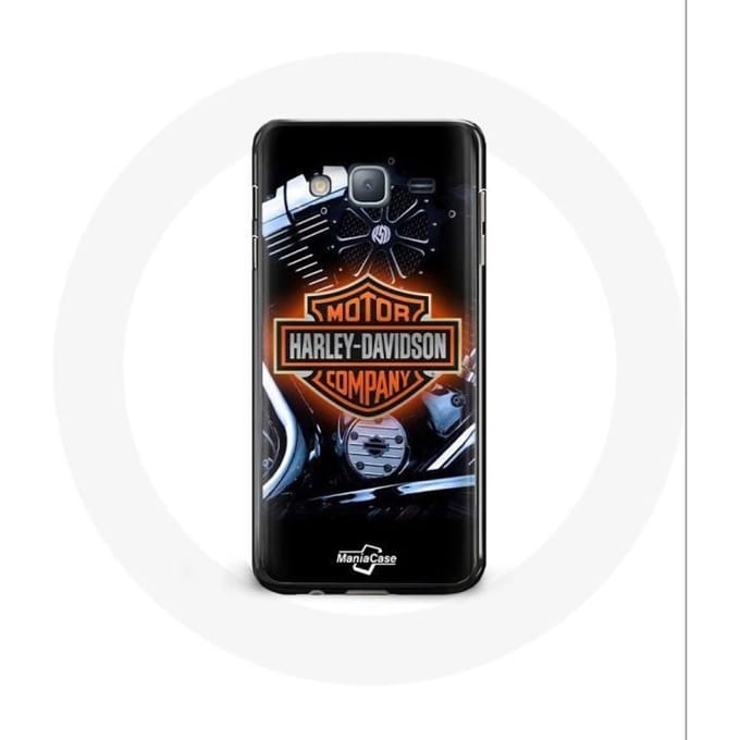 Coque - Harley Davidson - Samsung Galaxy J3 2016 Plus - Souple - Noir - Protection
