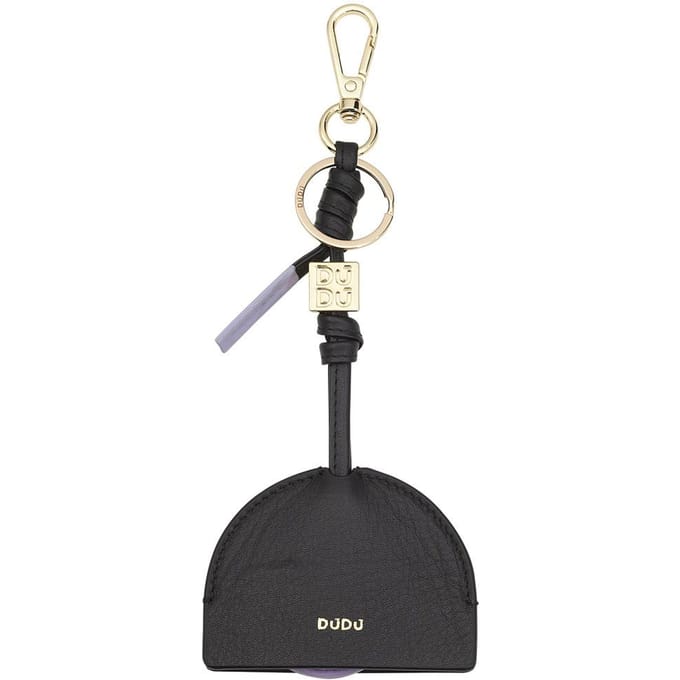 Porte-clés en cuir Dudu pour Airtag avec support