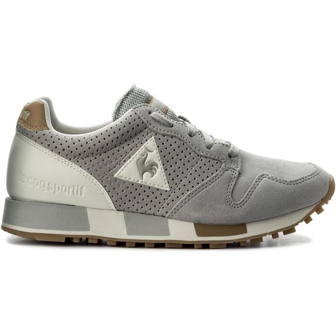 Le Coq Sportif Omega Premium Heren Grijze Trainers