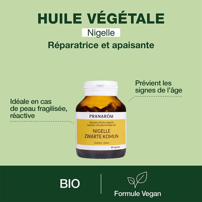 Pranarom - Zwarte Komijn Plantaardige Olie Capsules - 60 capsules