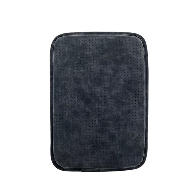 Auto middenconsole hoes, universeel lederen auto armsteun kussen antislip middenconsole kussen donkerbruine kleur