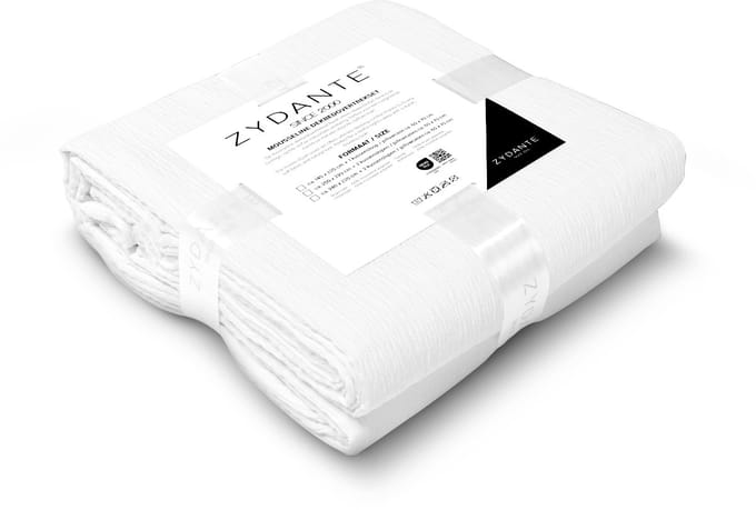 Zydante® Dekbedovertrekset Mousseline Micro 240x220 - Wit - met 2 Kussenslopen
