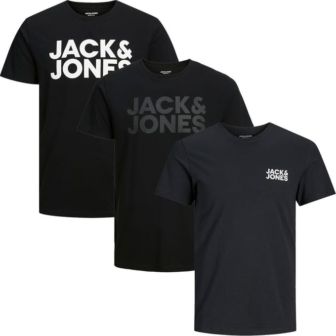 Jack & Jones Heren t-shirt 3 pack Corp