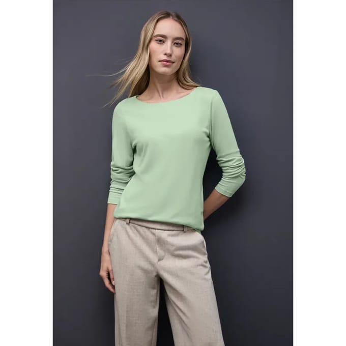Basic shirt met lange mouwen