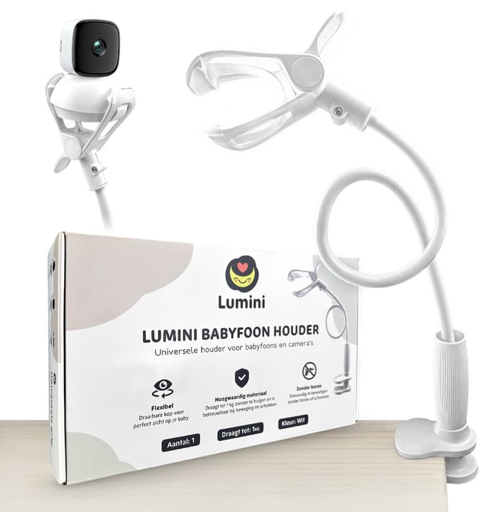 Lumini Babyfoon Houder Universeel - Telefoonhouder statief - Wit