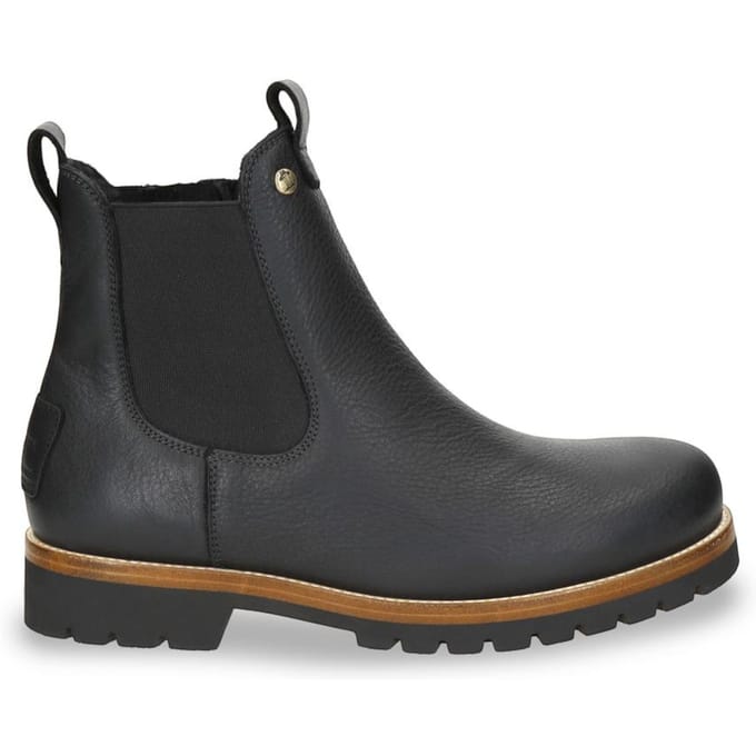 Panama Jack Heren Beny Igloo C1 Zwarte Waterdichte Leren Chelsea Boots