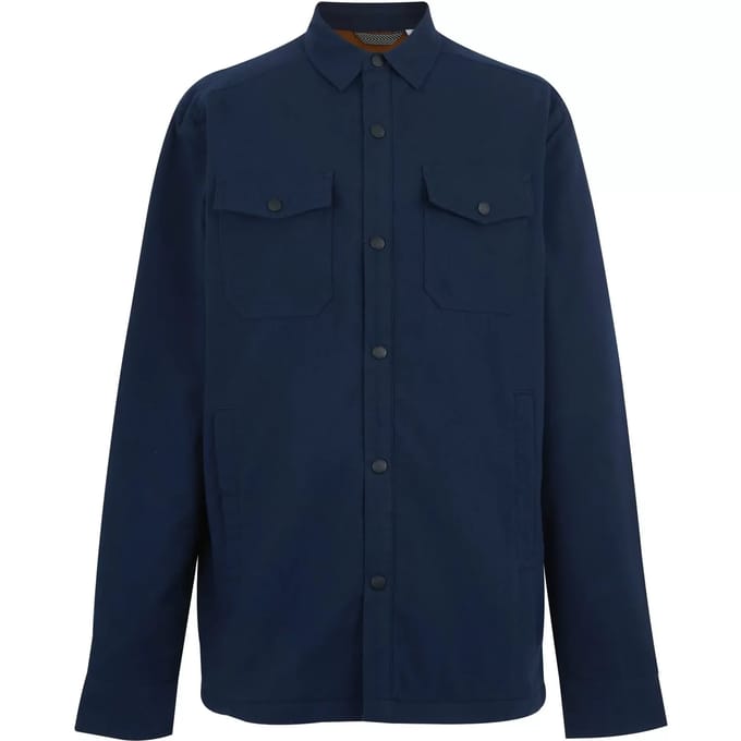 Spennith shacket shirt met fleece-voering voor heren