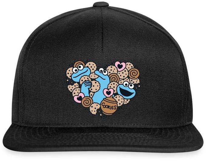 Sesamstraat Hart Met Koekiemonster Snapback cap
