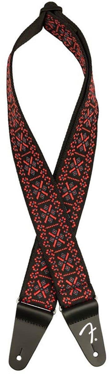 Fender Pasadena Geweven Gitaarband Lattice Red 0990638034