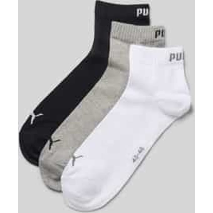 Halfhoge sokken van zacht katoen – Grey white black – 39-42