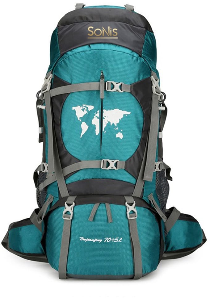 SoNis- Backpack - Blauw - 79 x 33 x 23 cm - Backpack Organizer - Backpack 75 Liter - Backpack Heren - Backpack Vrouwen - Back Pack Heren - Back Pack Vrouwen - Flightbag