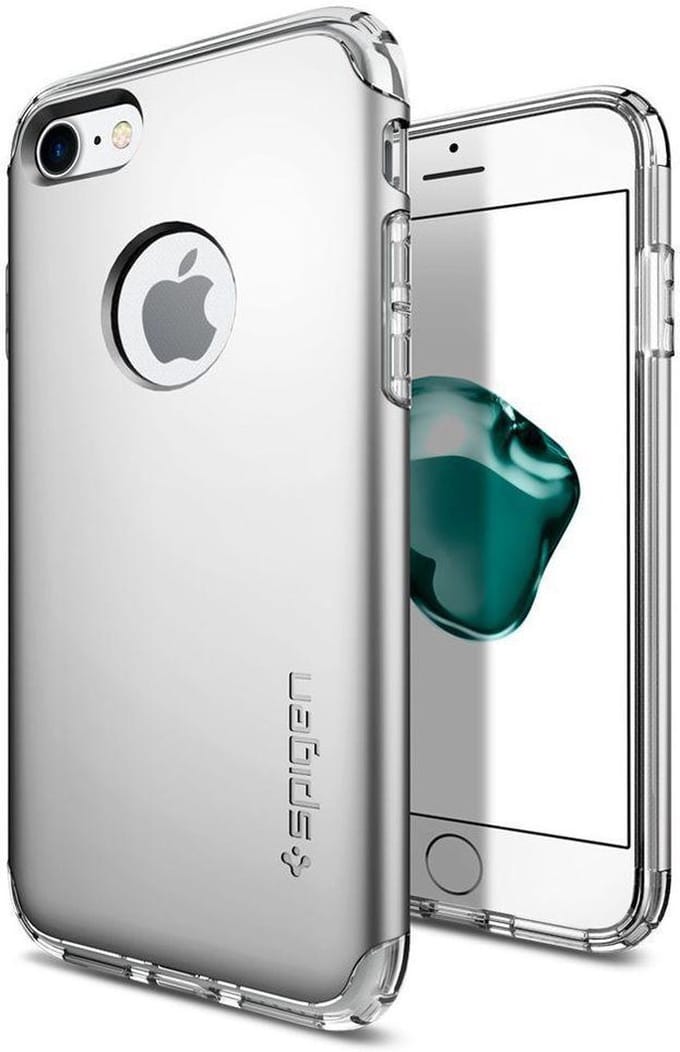 Spigen Hybrid Armor Hoesje Apple iPhone 7 Satin Silver