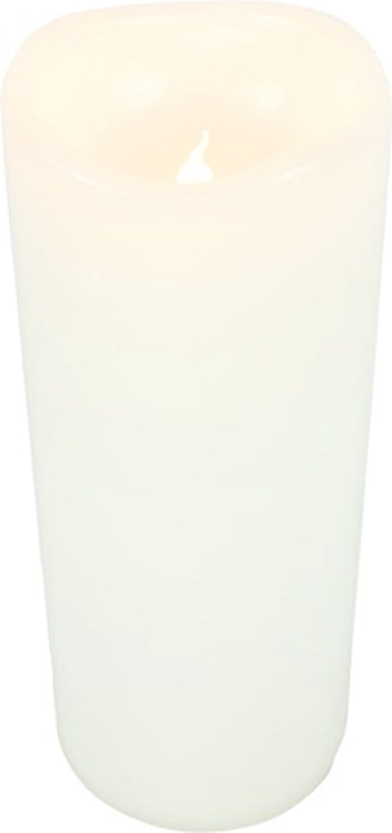Stompkaars Ø10CM LED ro Metz L wit-L10B10H25CM met timer