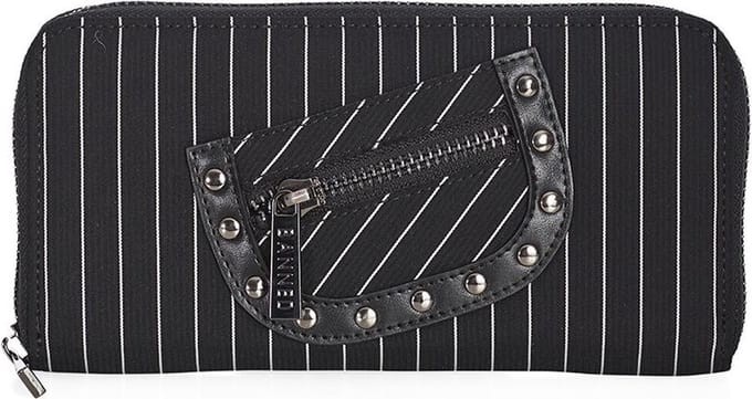 Banned - Black Core Pinstripe Dames portemonnee - Zwart