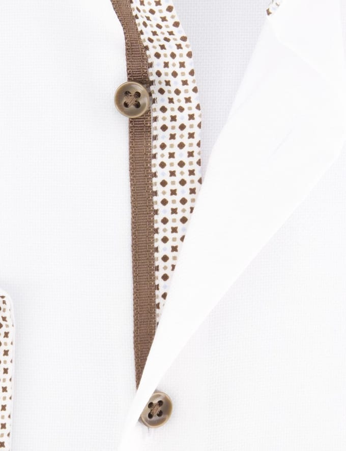 Eterna overhemd wit comfort fit katoen effen