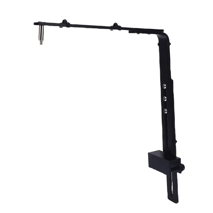 Aquarium Licht Houder Stabiele Ondersteuning Eenvoudige Installatie Aluminiumlegering Aquarium Licht Ophangbeugel Zwart zwart
