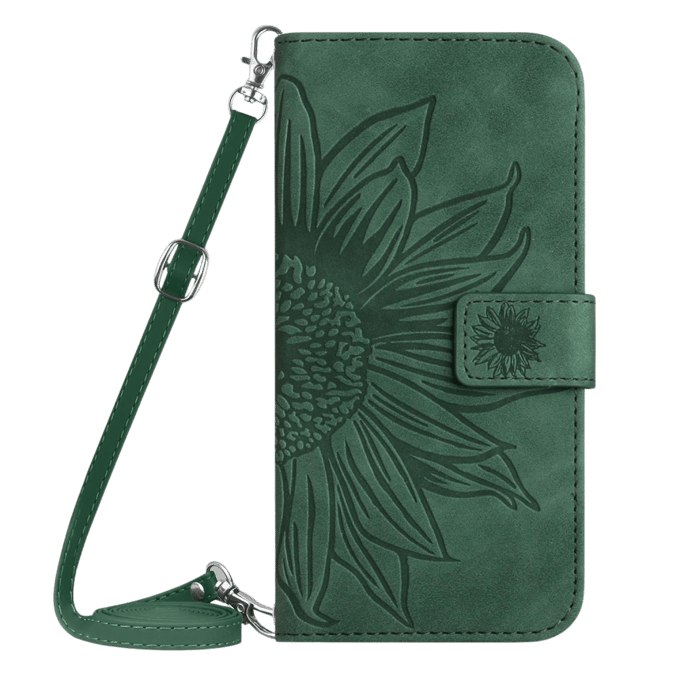Mocaa Samsung Galaxy A16 Sunflower Bookcase met Koord Groen