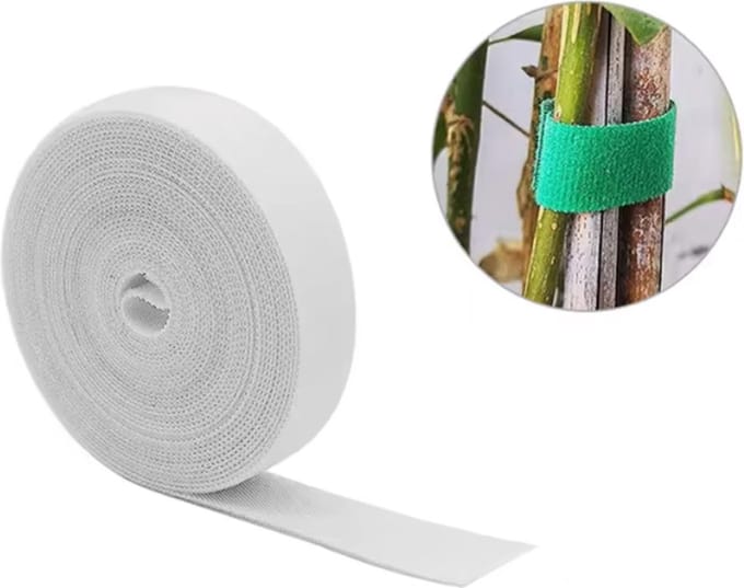 *** De ultieme Kabel Organiser - Kabelbinder - Klittenband - Velcro - 5 meter rol in wit van Heble® ***
