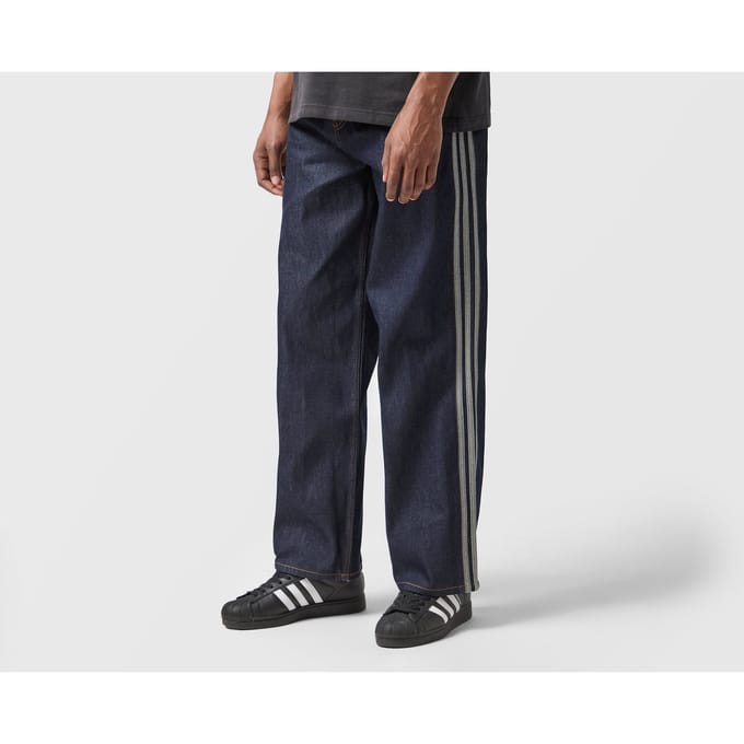 Adidas Firebird Broeken Heren - Blauw - Maat M/L - 36'' - Katoen Denim