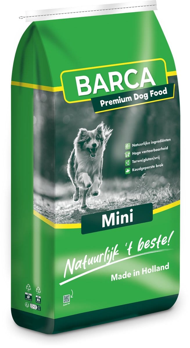Barca Premium Mini - Koudgeperst hondenvoer - 20 kg