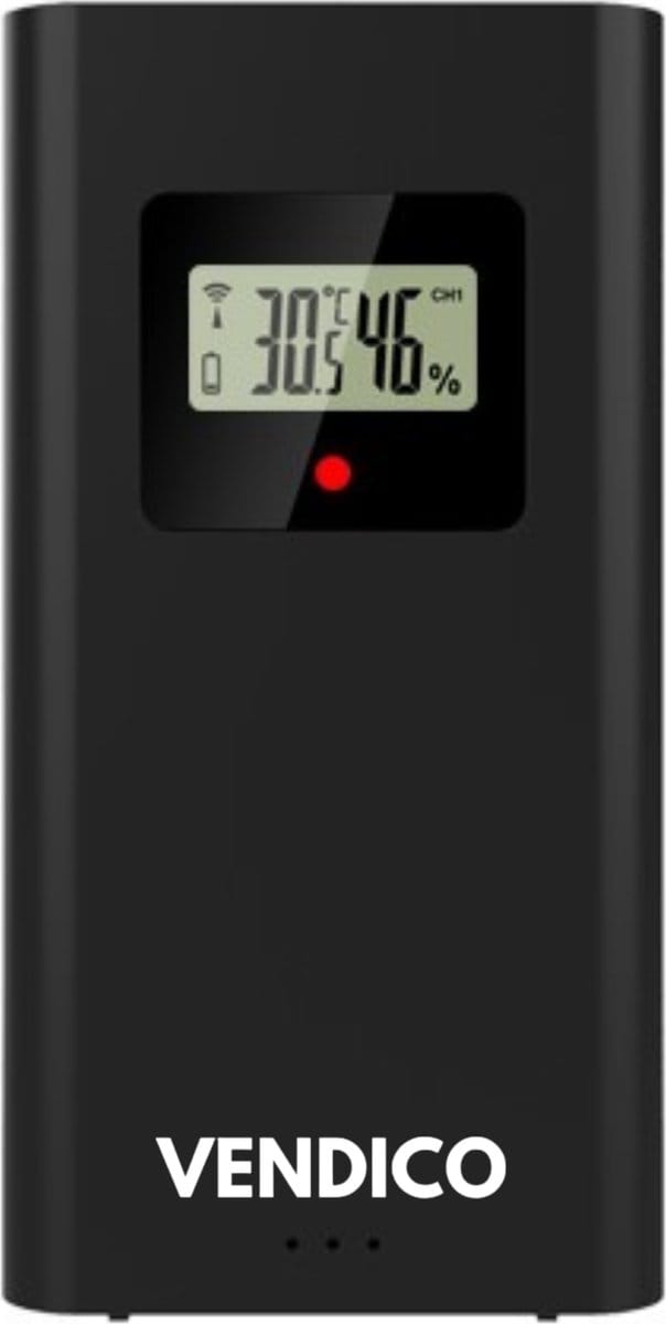Buitensensor - Vendico Weerstation - Hygrometer - Binnen en Buiten