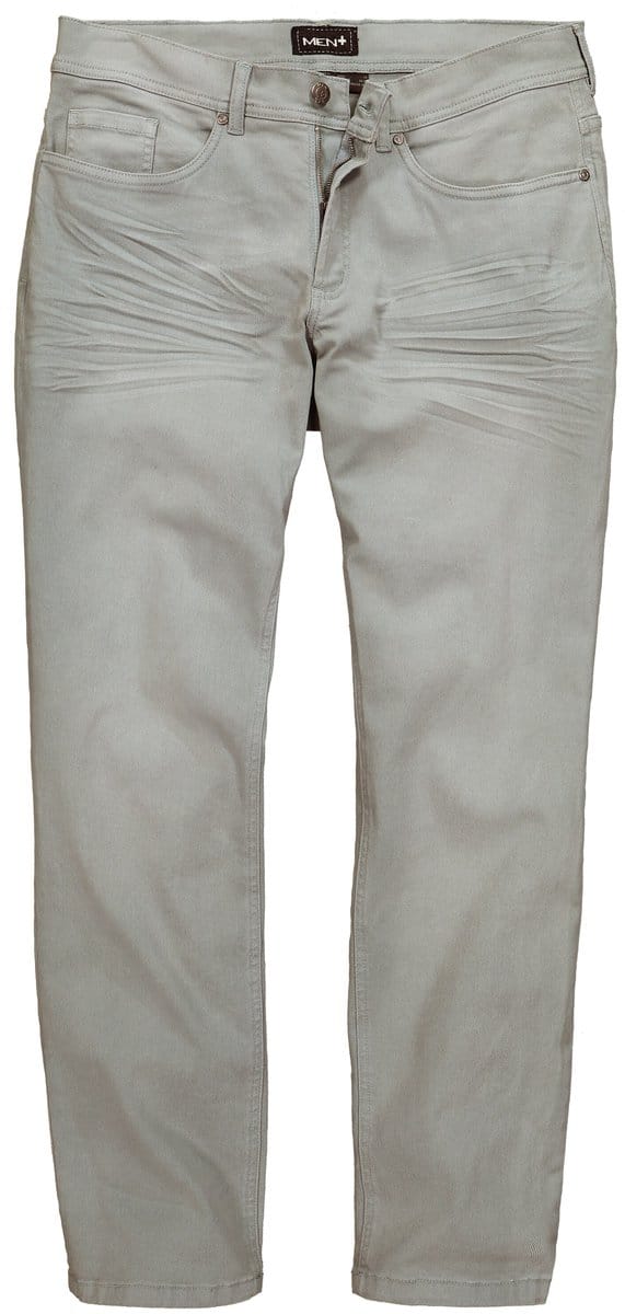 Men Plus - Heren - Gekleurde jeans Buikfit Regular Fit 5-pocket - Munt - Maat 68