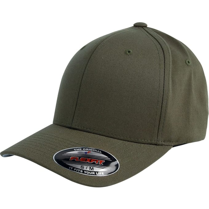 Flexfit Wooly Combed Unisex Cap - olijf - S-M
