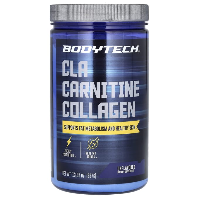 BodyTech, CLA Carnitine Collageen, Zonder smaak, 13.65 oz (387 g)
