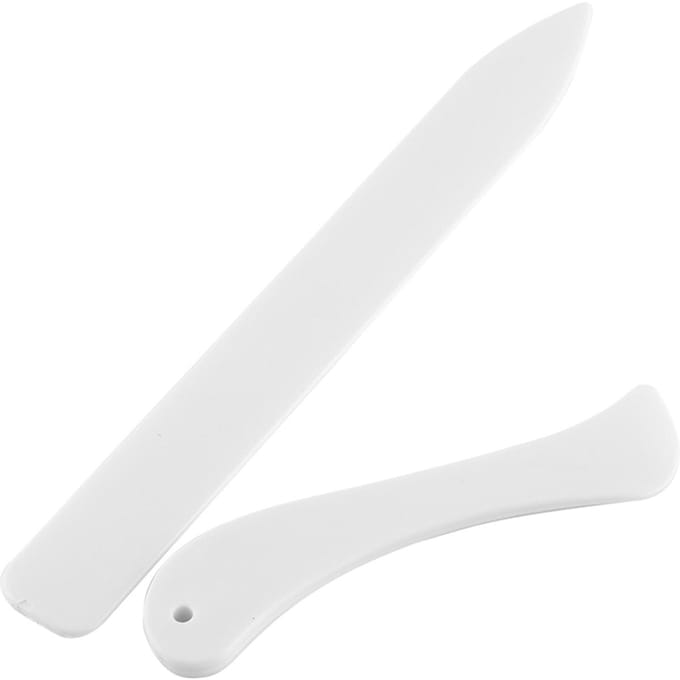 2 stuks set Papieren Vouwer Riller Scoregereedschap Voor Papier Knutselen Kaarten Maken Boekbinden white