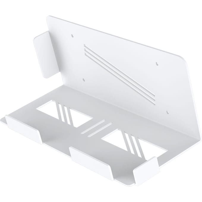 Consolehouder Wandmontage Zwevend Achter TV Wandbeugel voor Gaming Console Controller Koptelefoon wit