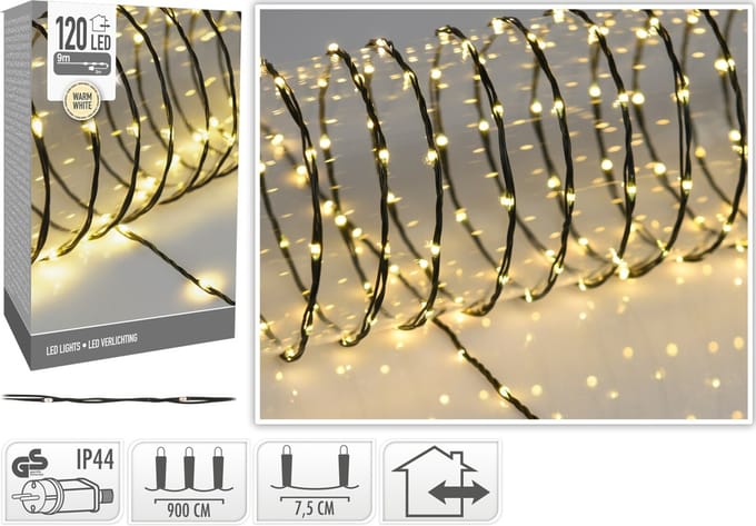 Classic - kerstverlichting - 120 LED - Warm wit - Binnen - Buiten