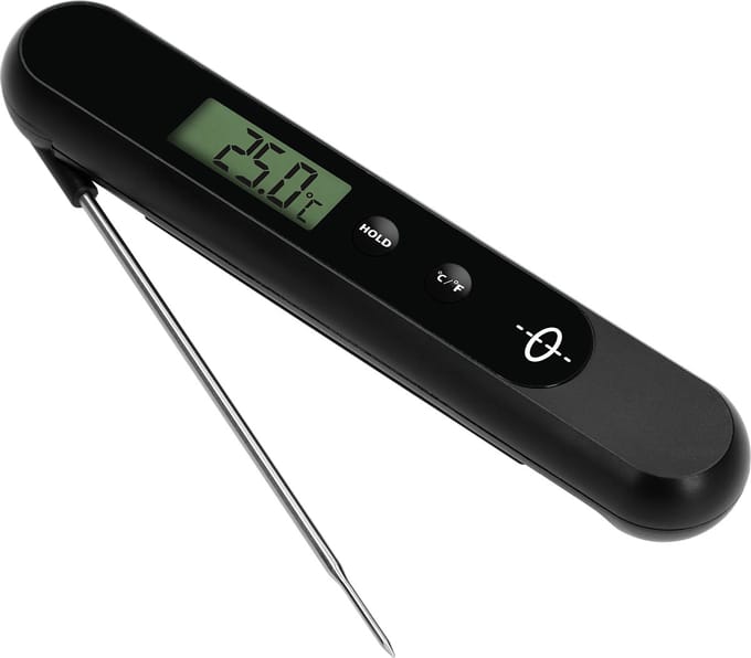 Elektronische keukenthermometer handmatig geladen