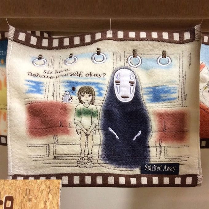 Marushin Spirited Away Mini Towel Chihiro In The Train Towels