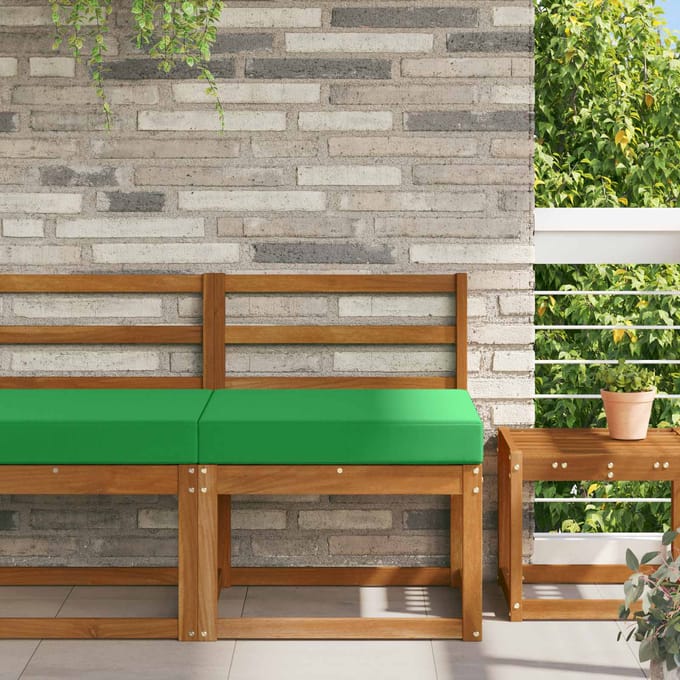 vidaXL - Buitenbankkussen - Polyester - Groen - 60 - x - 60 - cm